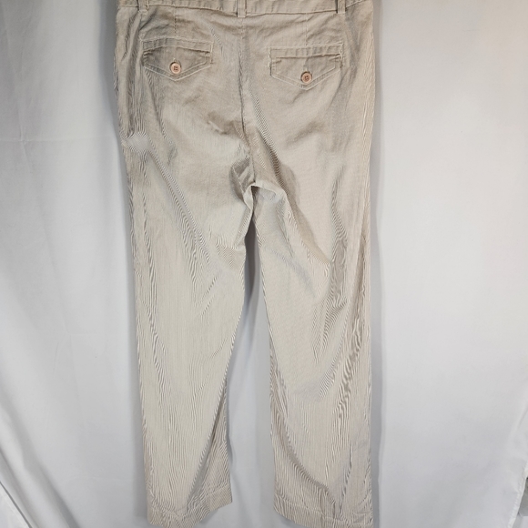 Van Heusen Tan & White Pinstripe Pants Size 4 - Picture 4 of 9